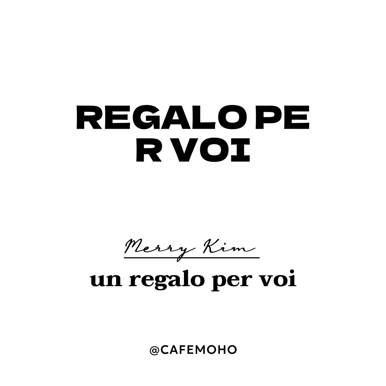 Annuncio regalo semplice nero