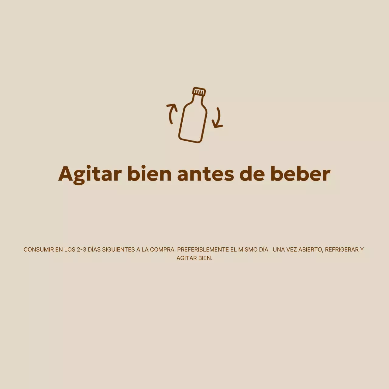 Guía de bebidas sencillas de Beige