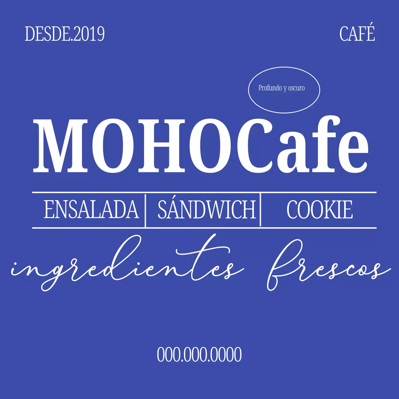 Logotipo de Blue Modern Cafe