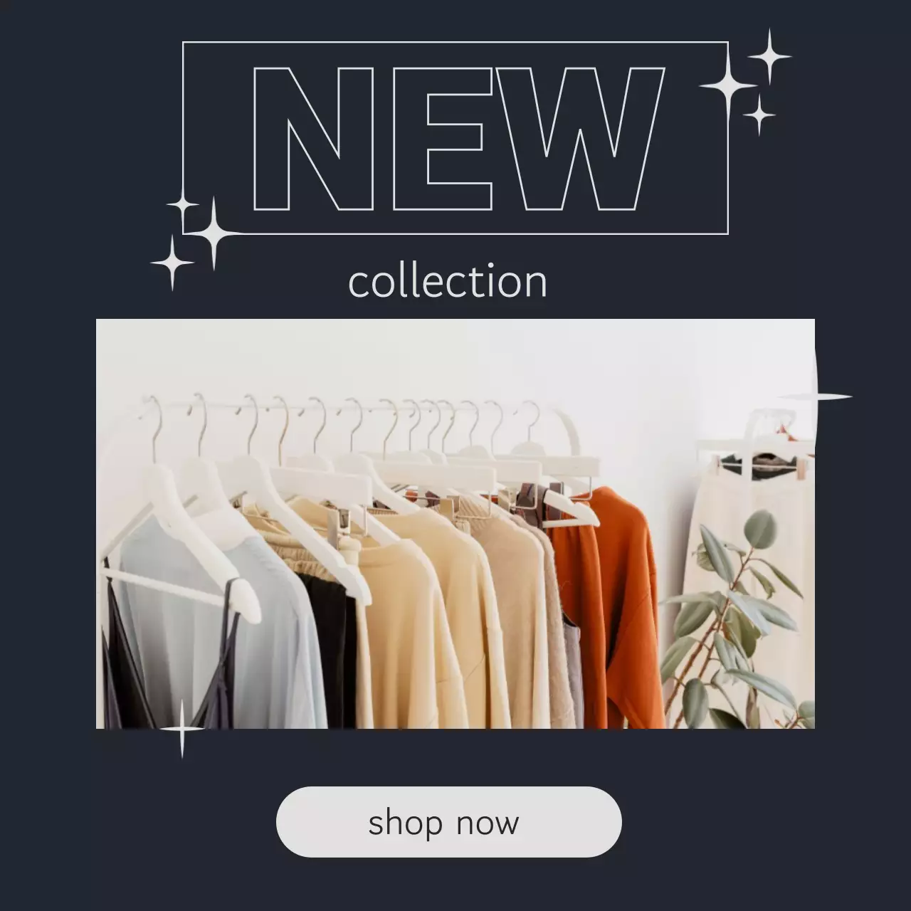매장이나 패션 부티크의 새로운 컬렉션 게시물