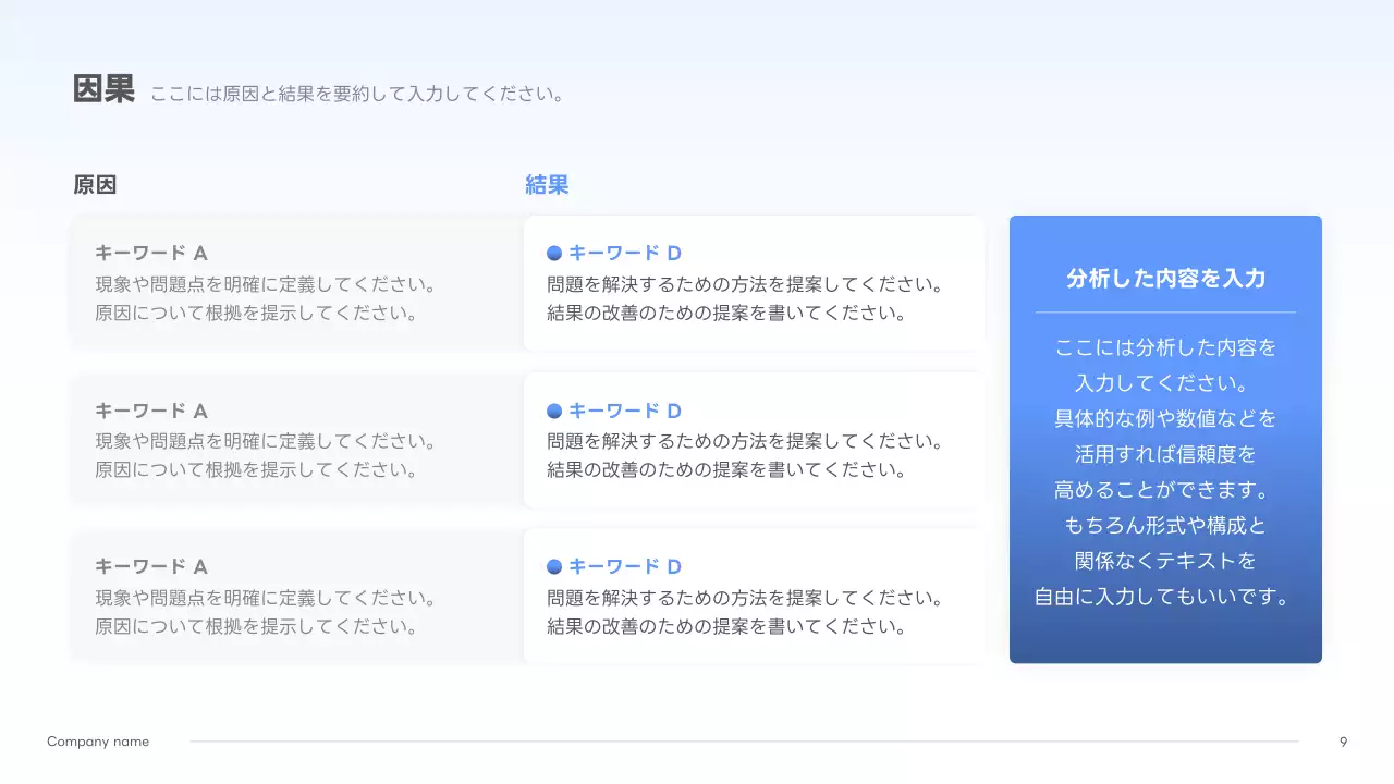 青 シンプル ビジネス プレゼンテーション