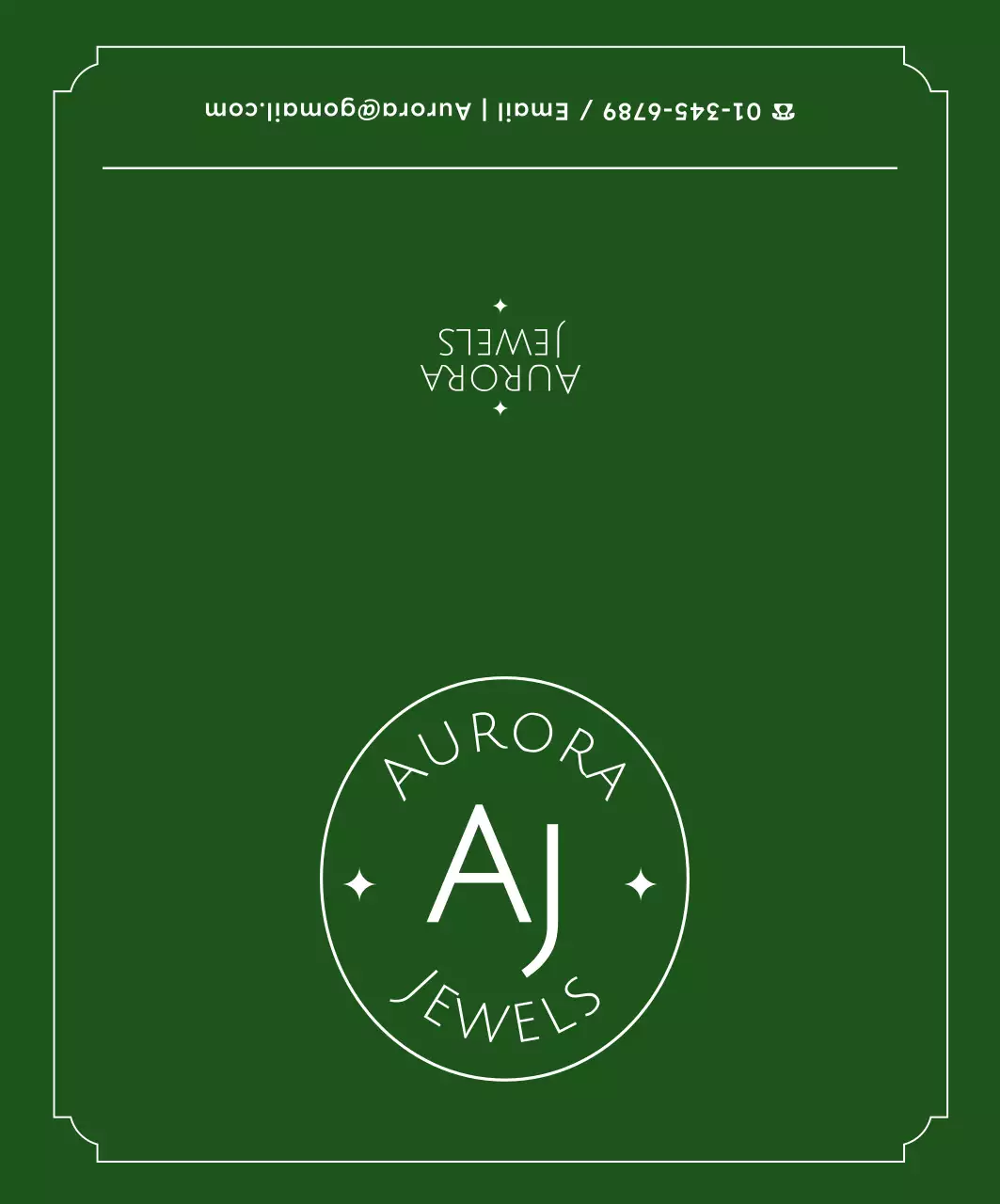 カーキシンプルジュエリー品質保証書