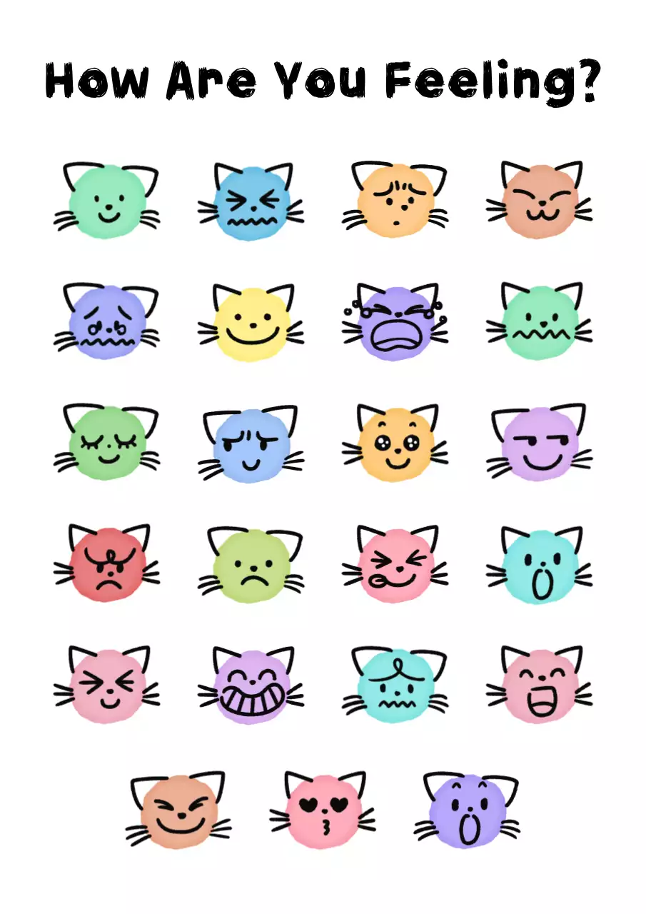 고양이 감정 표현 일기 다꾸