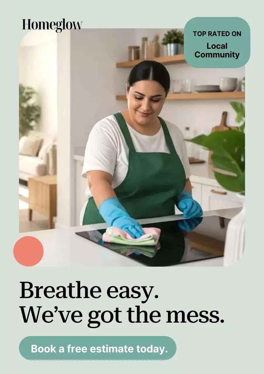 Mint Modern Cleaning Advertisement Poster