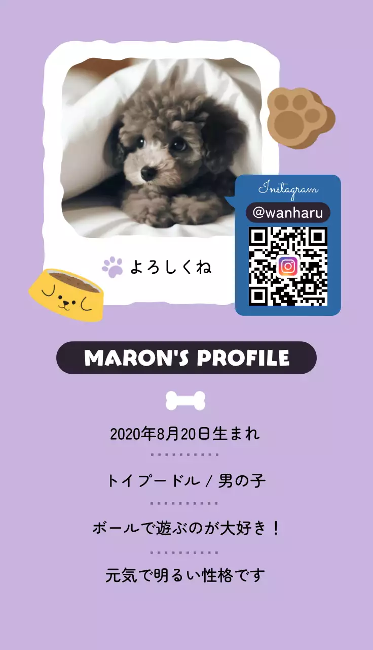 ラベンダー かわいい ペット プロフィール 動物の写真