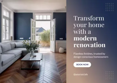 Modern Home Renovation Promotion Poster