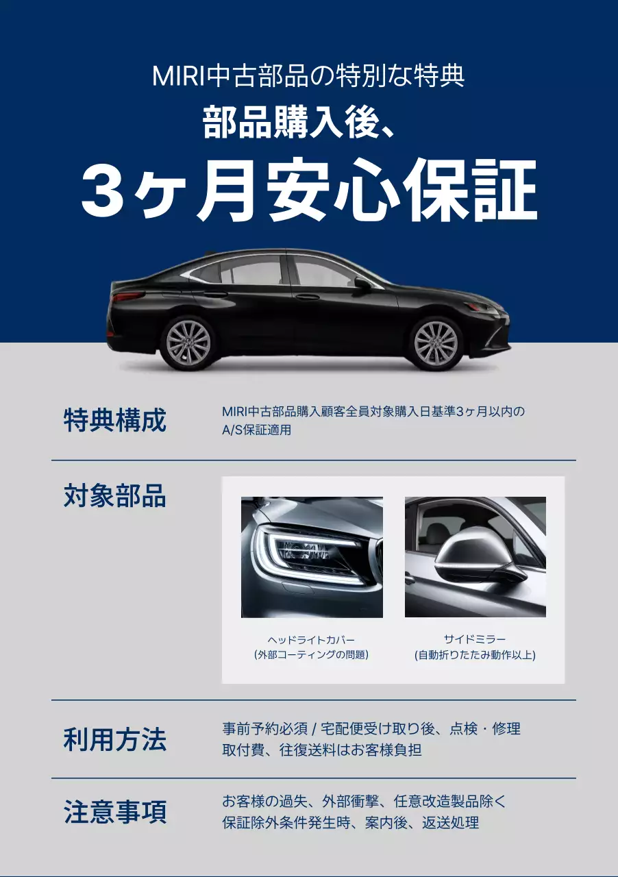 青 シンプル 自動車 ポスター