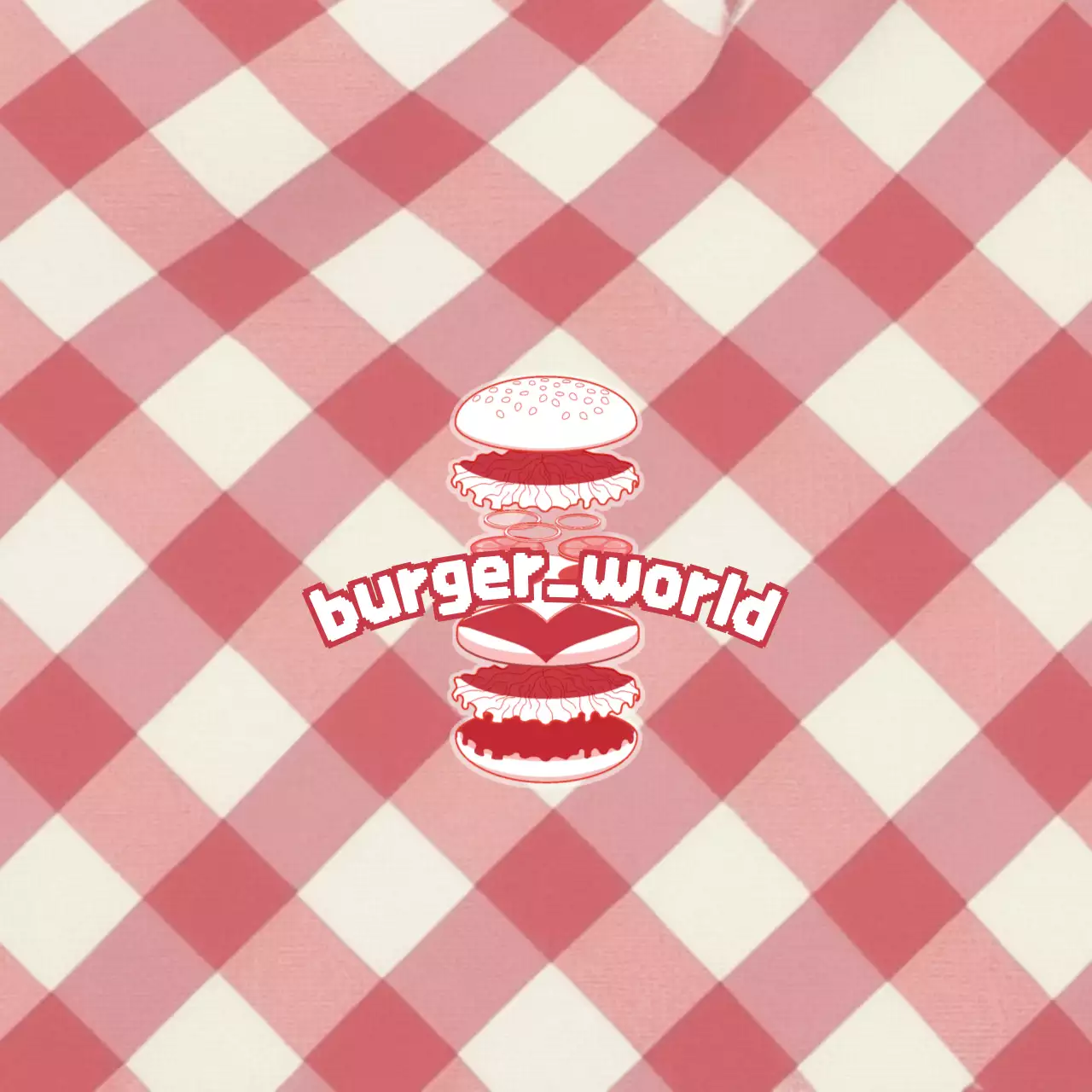 빨강 빈티지 패스트푸드 광고