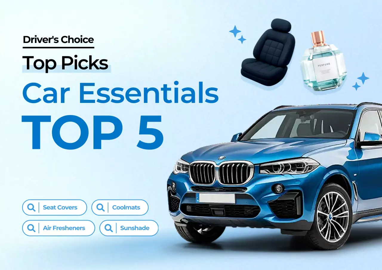 promosi mobil modern biru