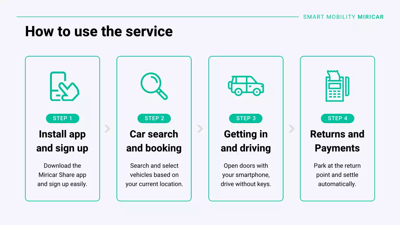 흰색 현대 모빌리티 광고