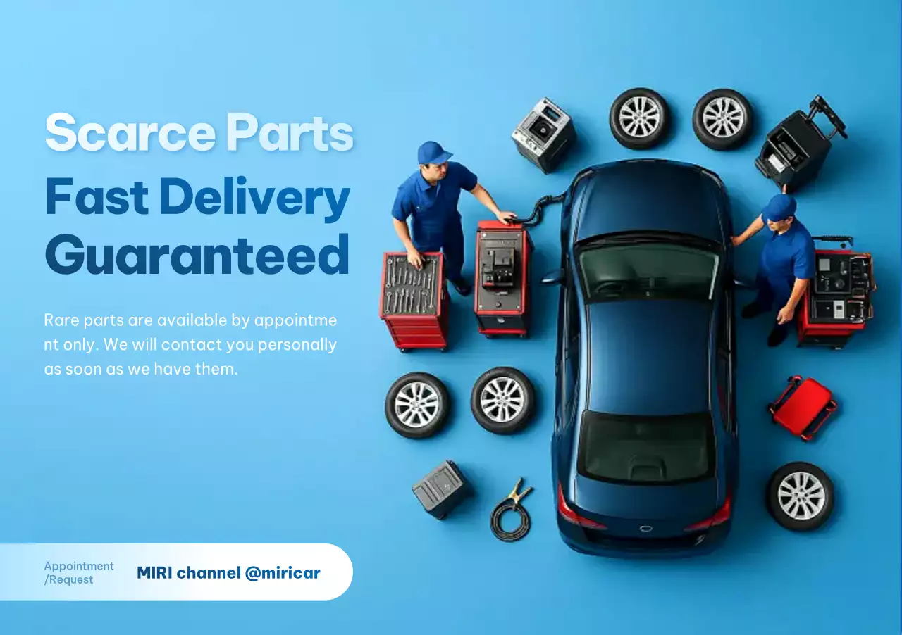 promosi suku cadang mobil modern biru