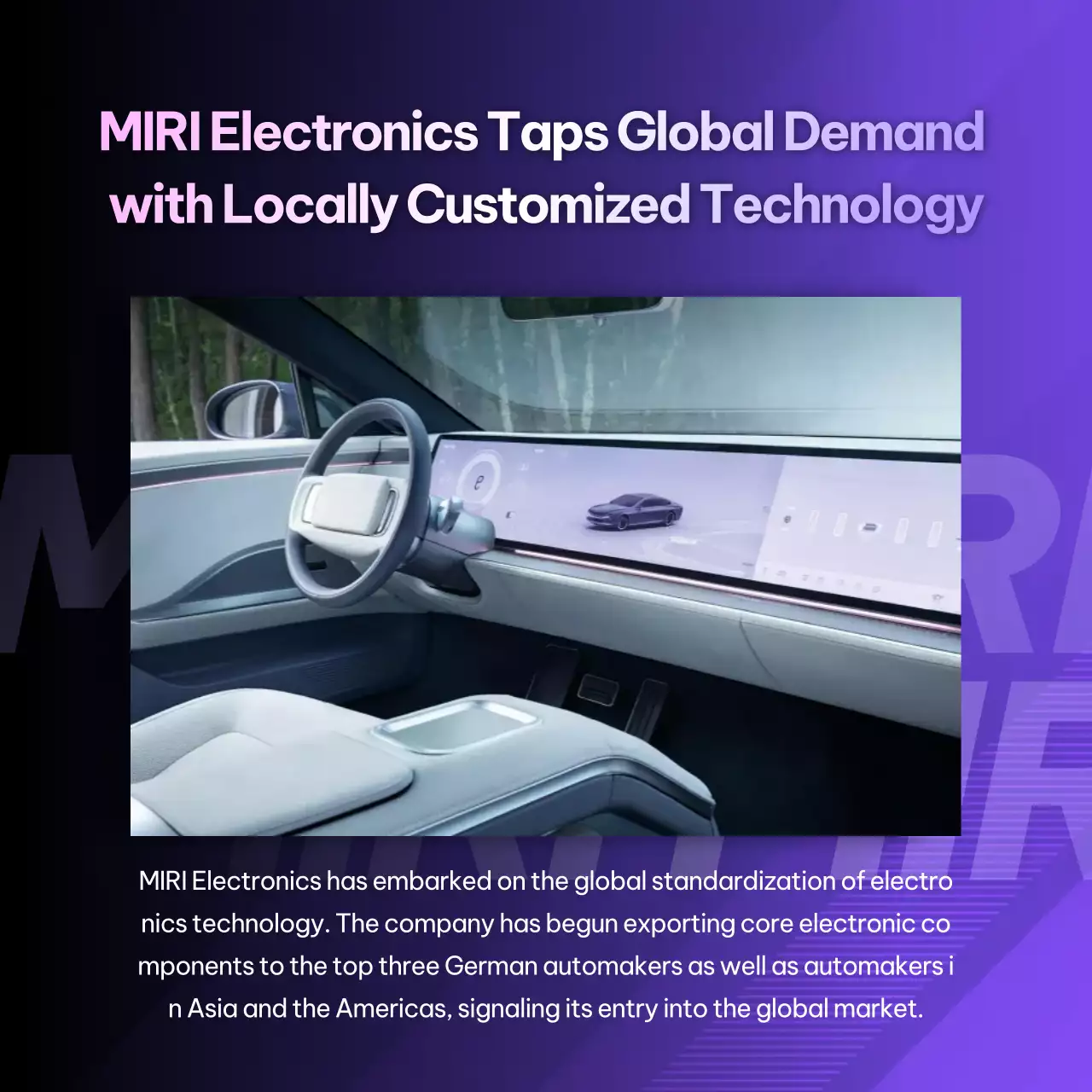 promosi otomotif modern berwarna ungu