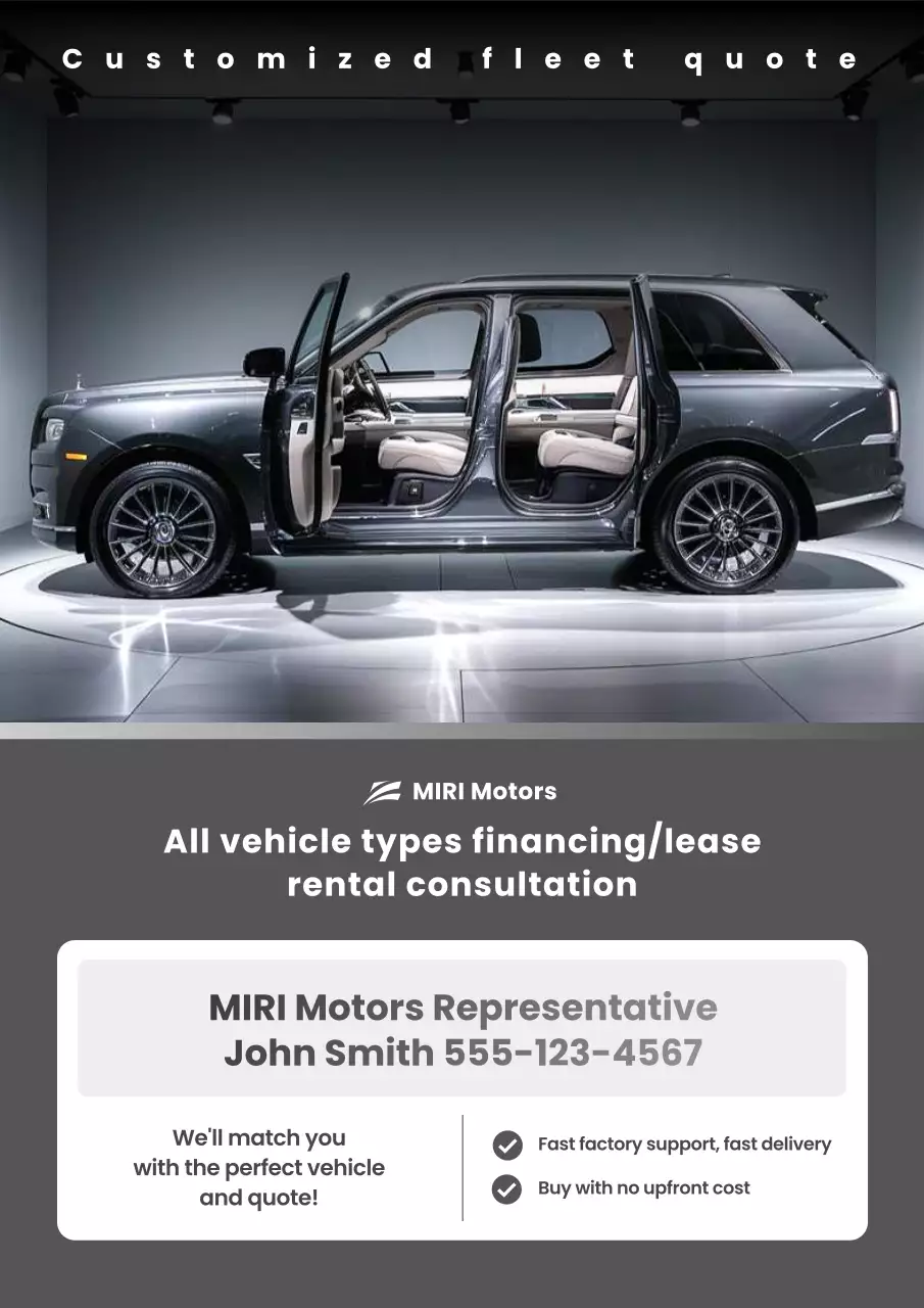 quảng cáo xe hơi sang trọng màu xám