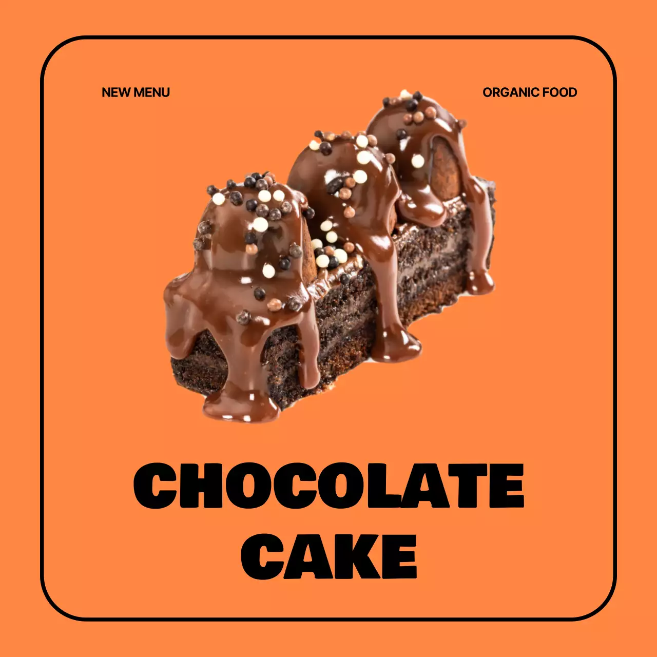 노랑 모던 디저트 메뉴 홍보