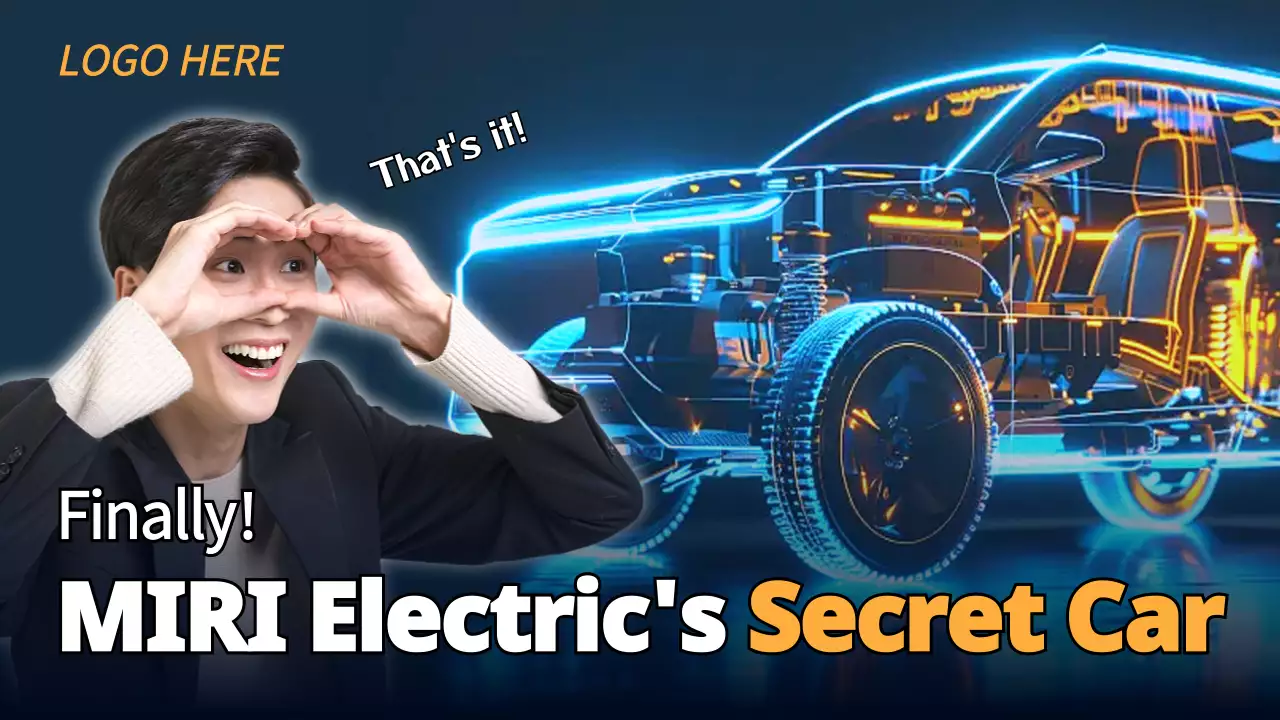 pengumuman mobil listrik futuristik biru