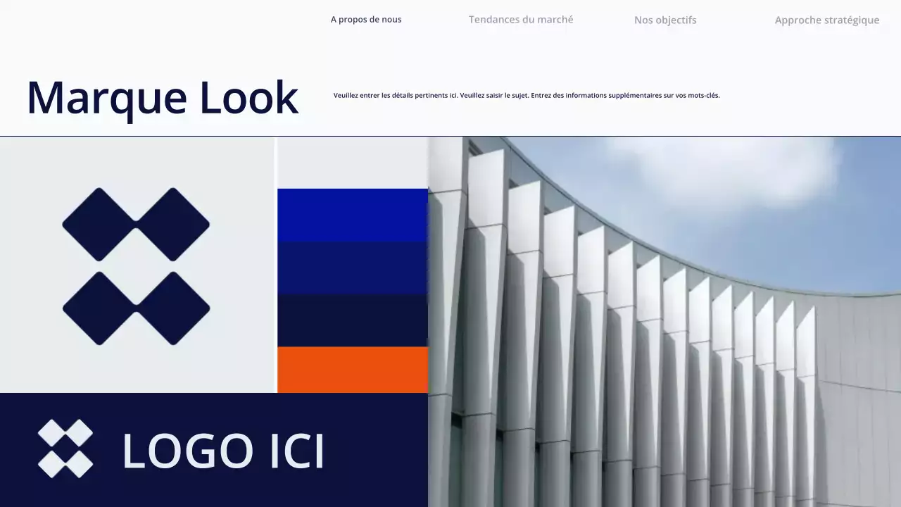 Présentation du contenu simple et blanc