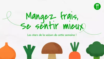 Vignette YouTube pour la promotion d'une alimentation verte et minimaliste