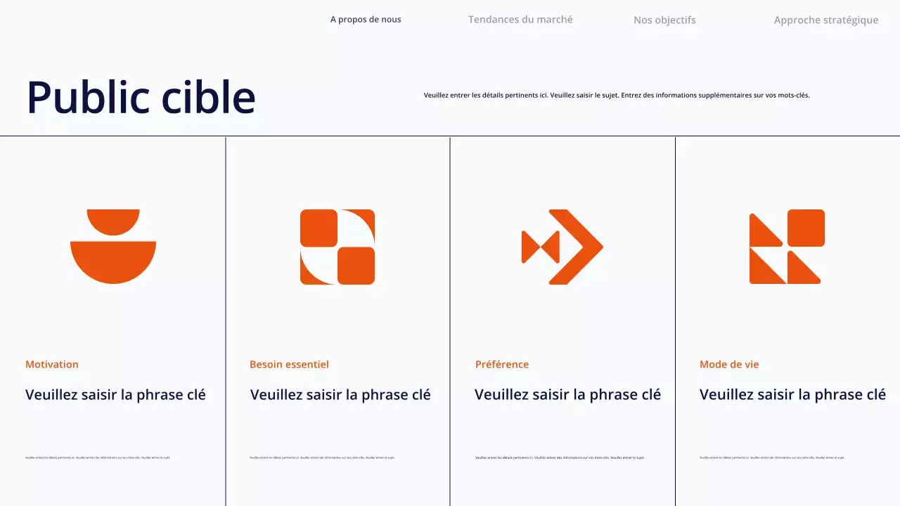 Présentation du contenu simple et blanc