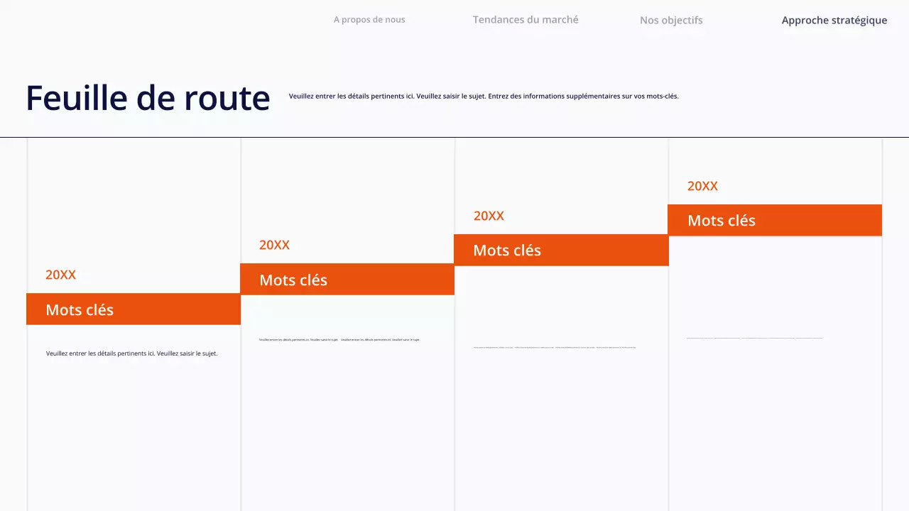 Présentation du contenu simple et blanc