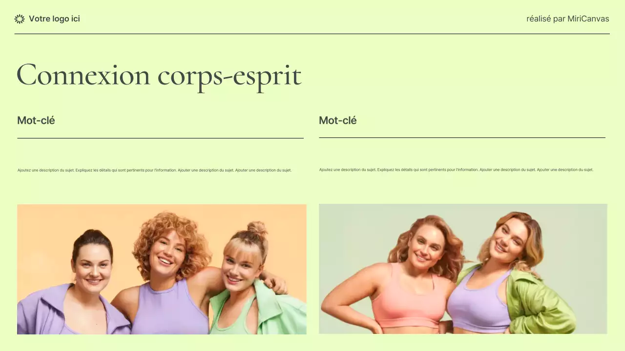 Présentation d'informations sur la santé des femmes en pastel moderne