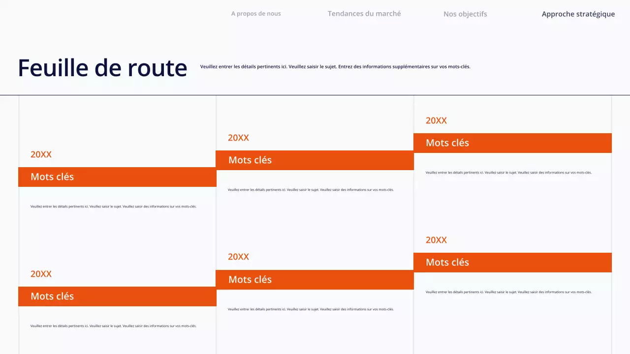 Présentation du contenu simple et blanc