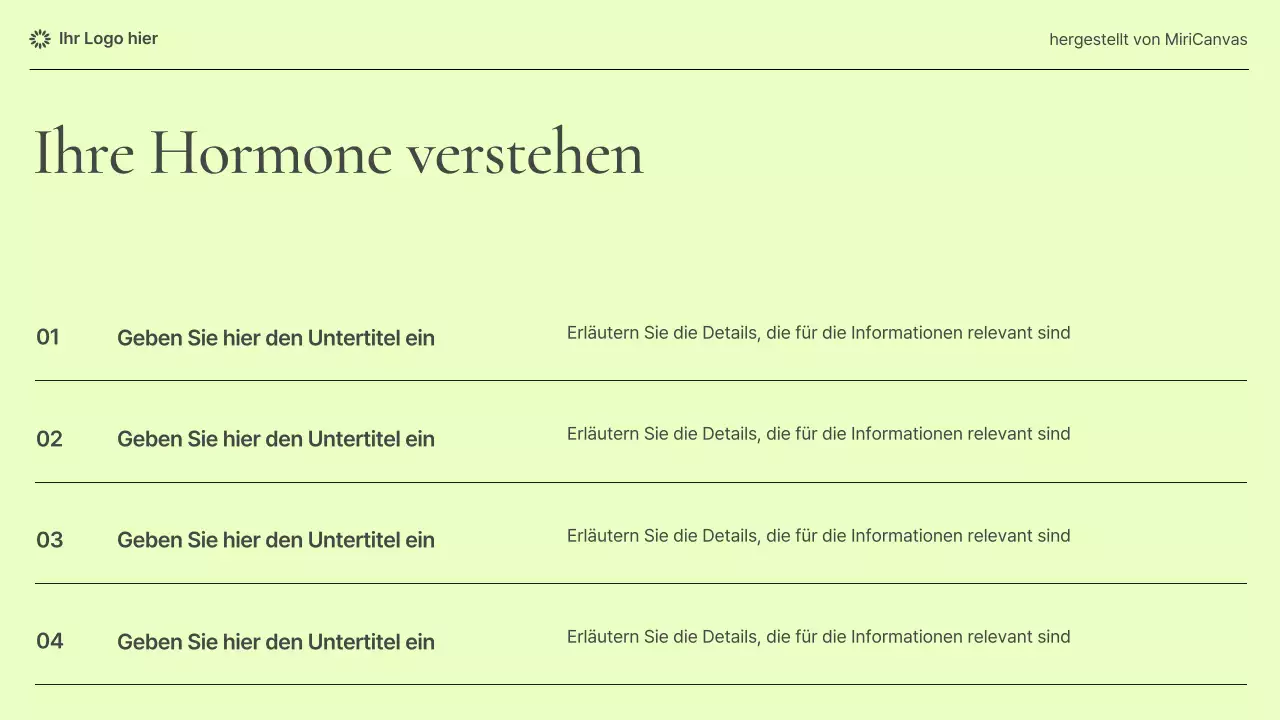Pastellfarbene Präsentation moderner Informationen zur Frauengesundheit