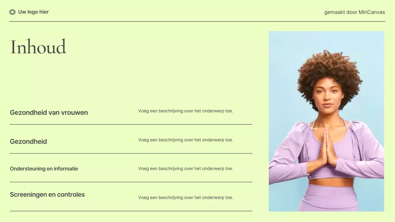 Pastel Modern Women's Health Information Presentatie