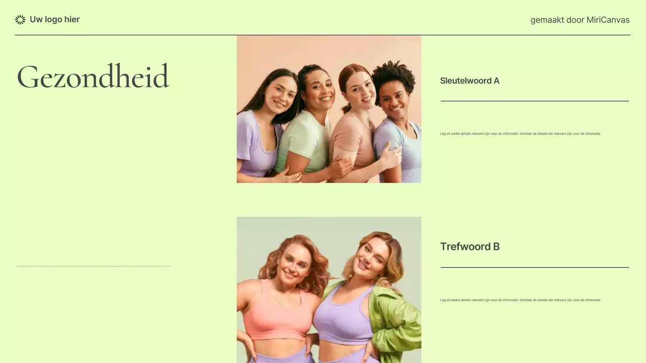 Pastel Modern Women's Health Information Presentatie