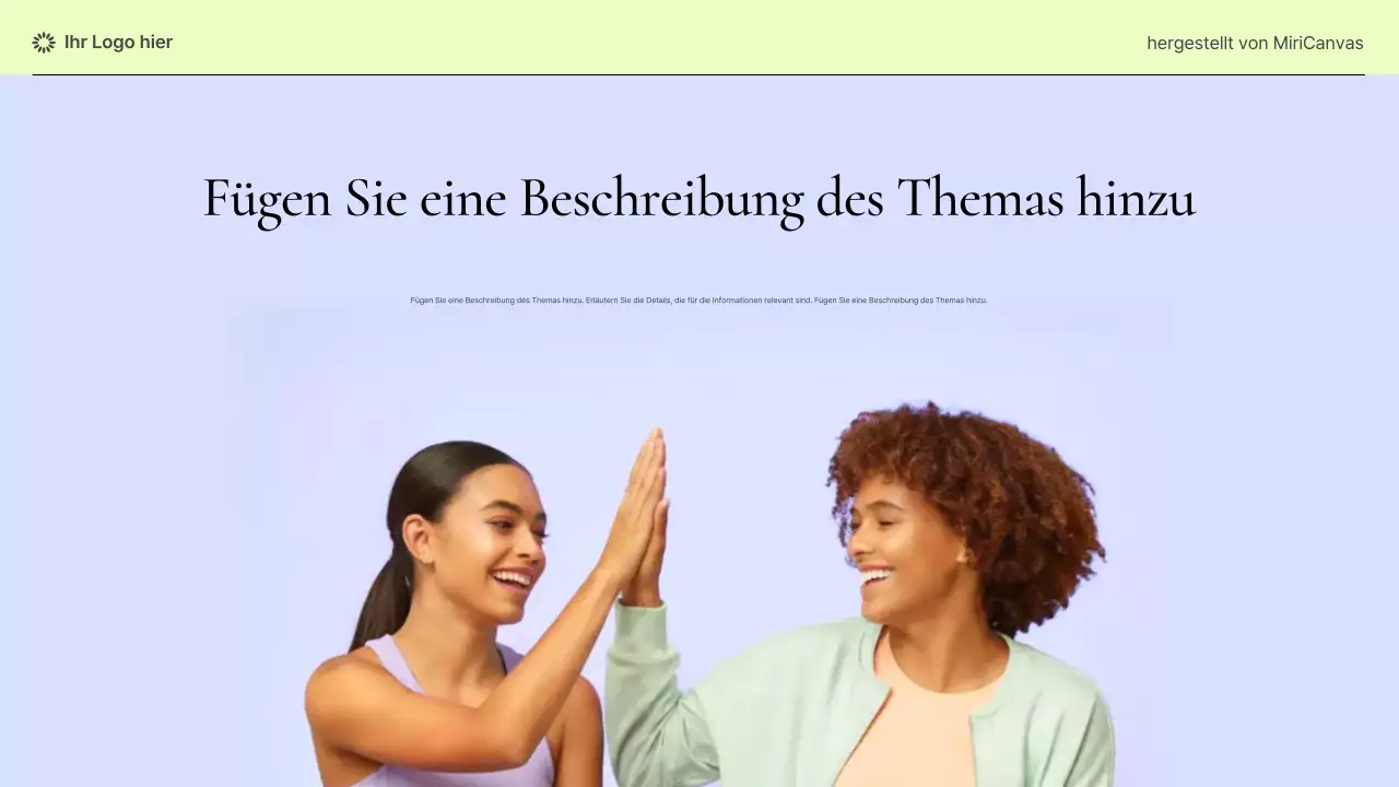 Pastellfarbene Präsentation moderner Informationen zur Frauengesundheit