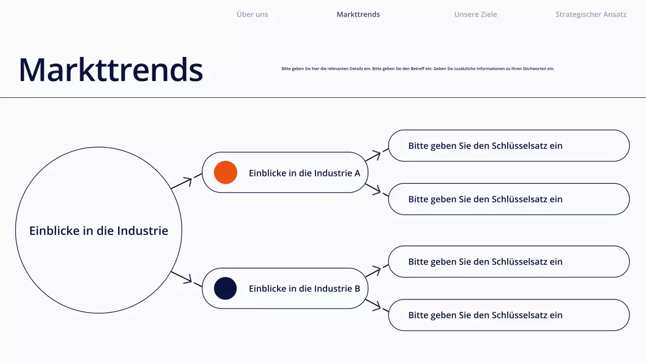 Weiße, einfache Inhaltspräsentation