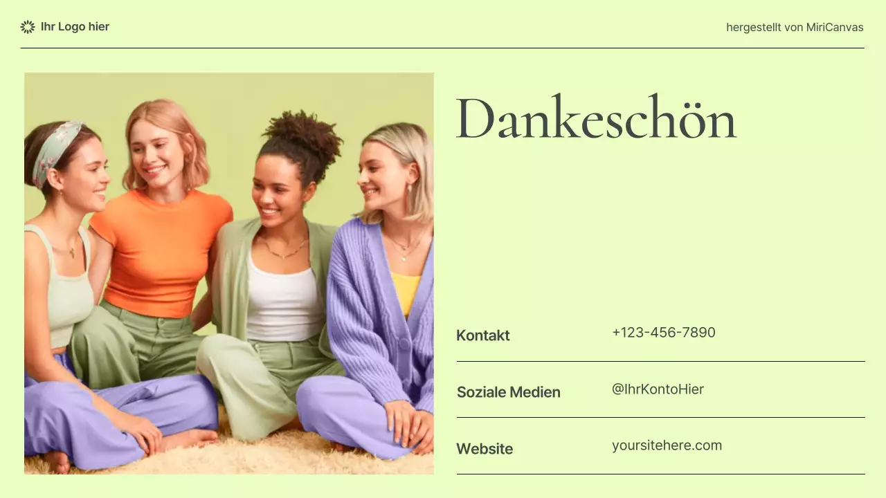 Pastellfarbene Präsentation moderner Informationen zur Frauengesundheit