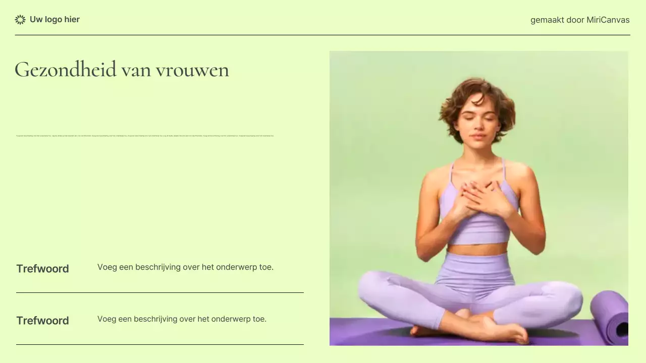 Pastel Modern Women's Health Information Presentatie