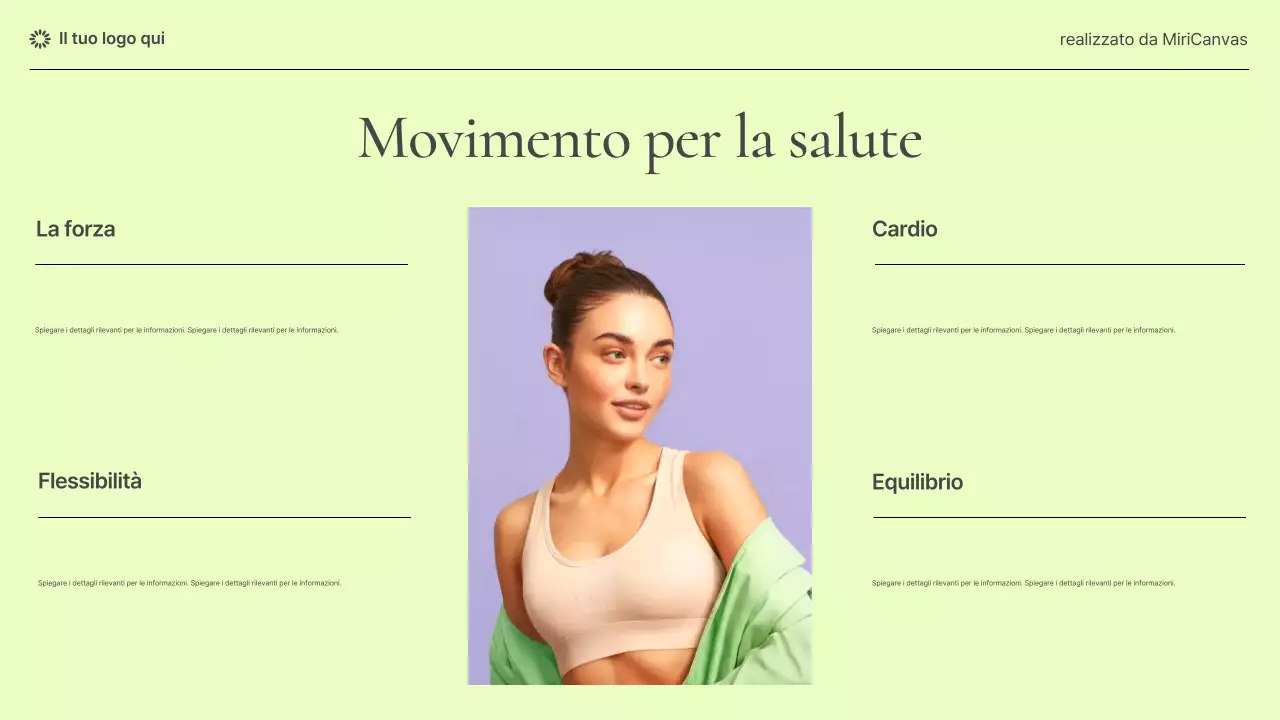 Presentazione informativa sulla salute delle donne in stile moderno pastello