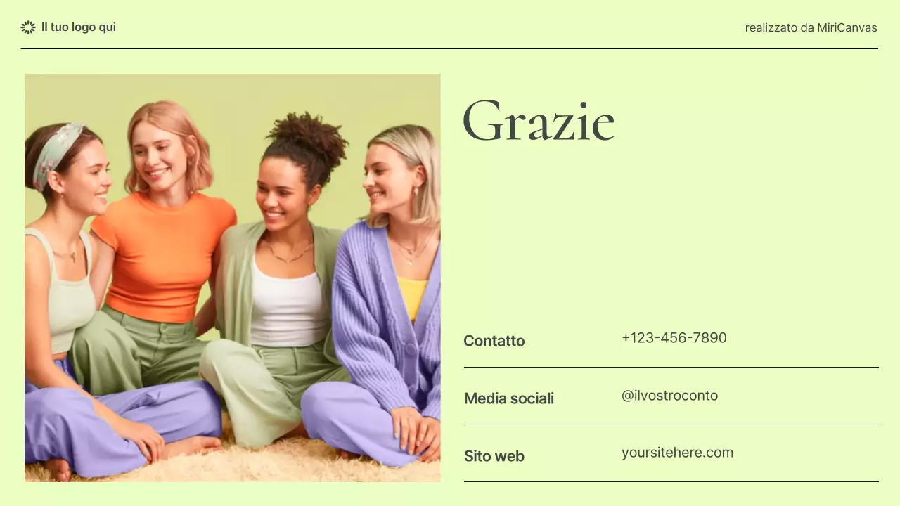 Presentazione informativa sulla salute delle donne in stile moderno pastello