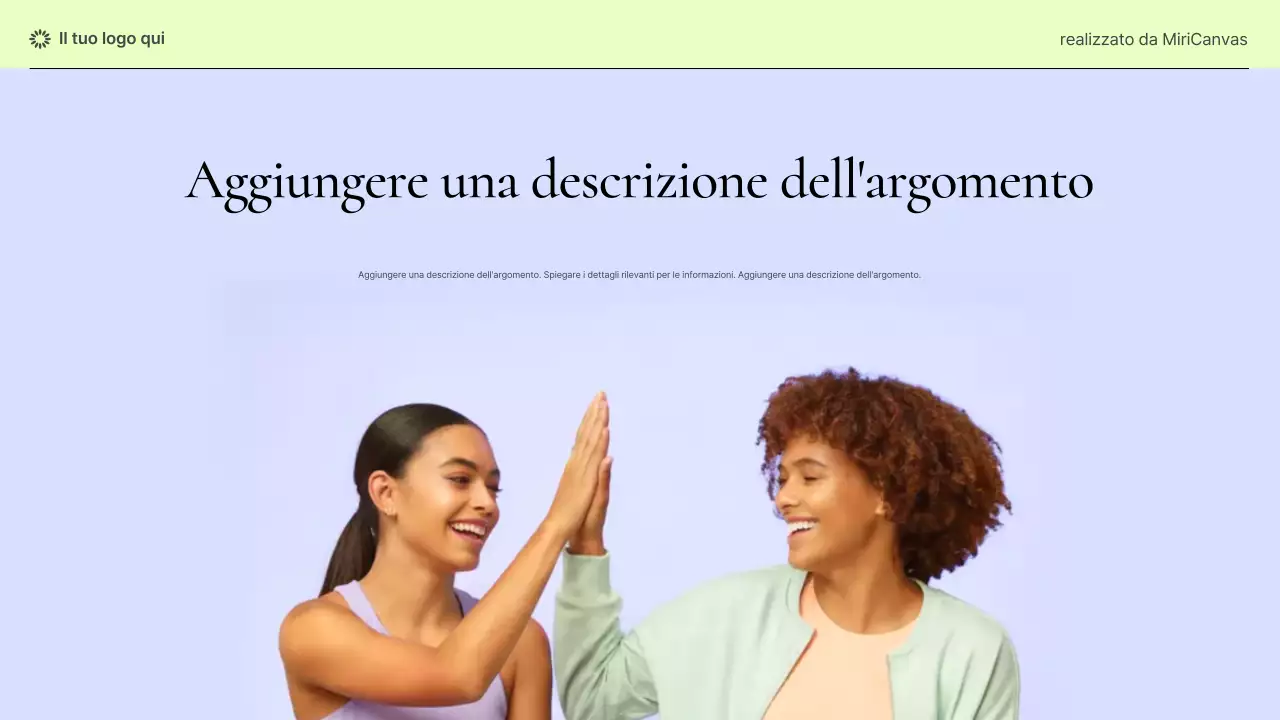 Presentazione informativa sulla salute delle donne in stile moderno pastello