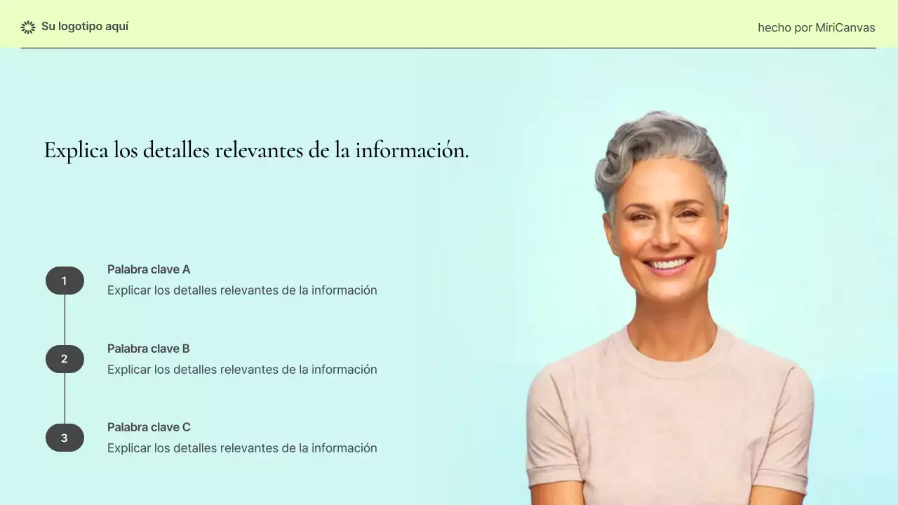 Presentación moderna de información sobre salud femenina en tonos pastel