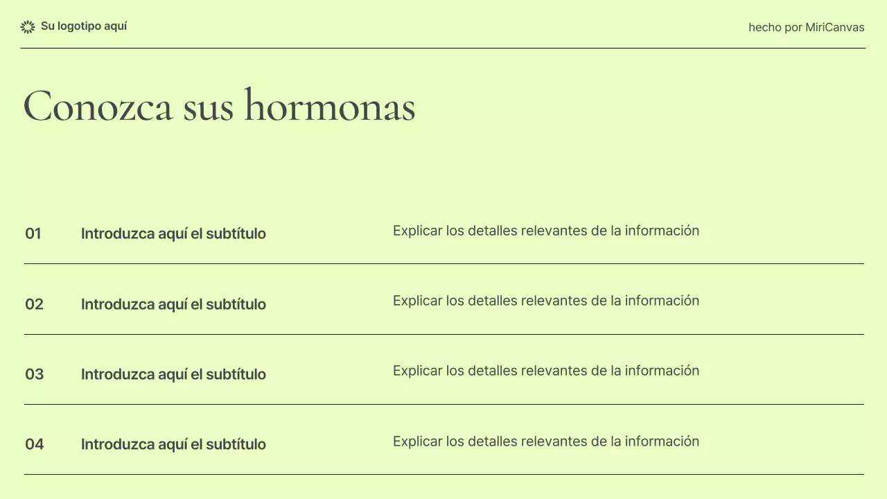Presentación moderna de información sobre salud femenina en tonos pastel