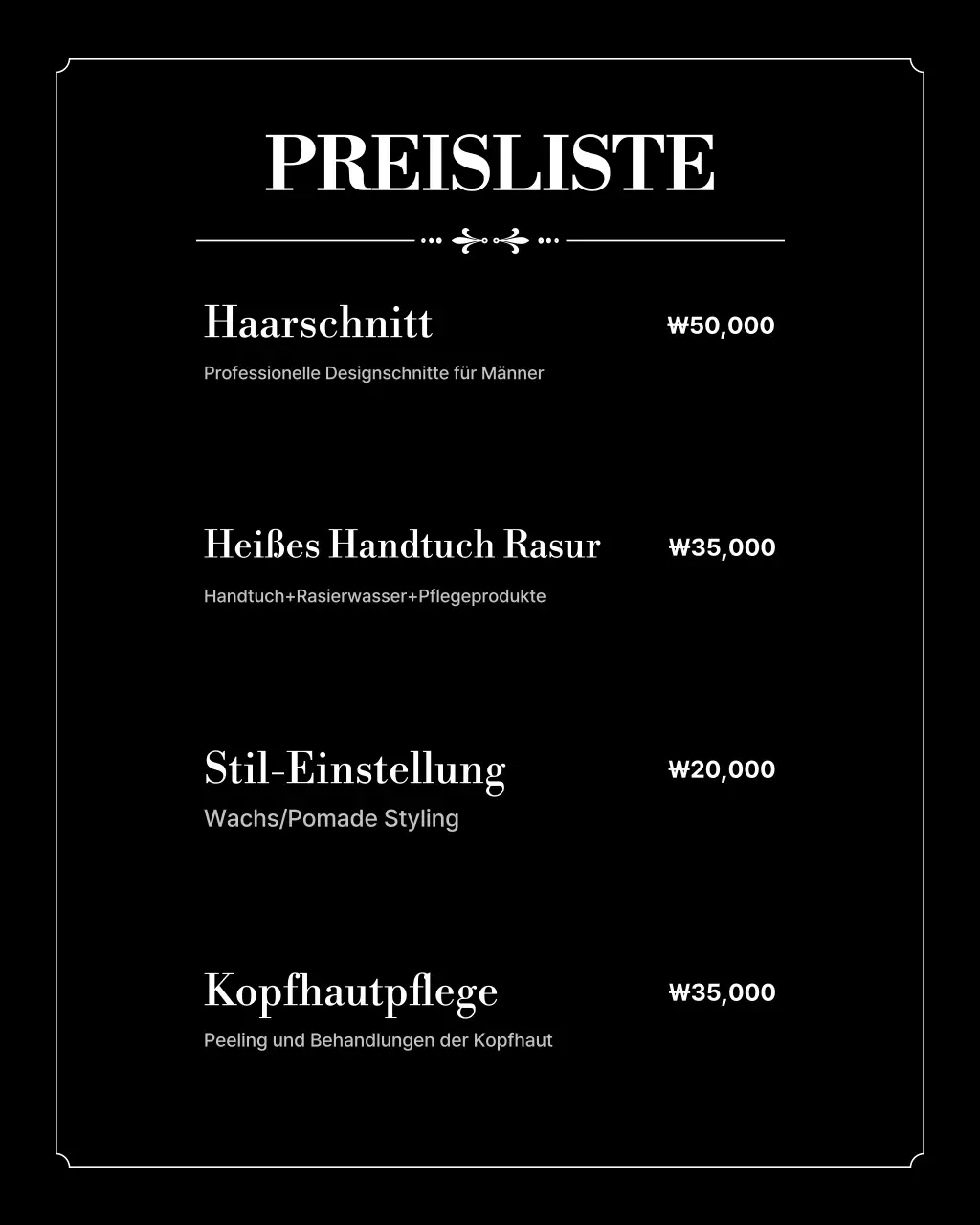 Moderne Social-Media-Werbung in Schwarz und Weiß