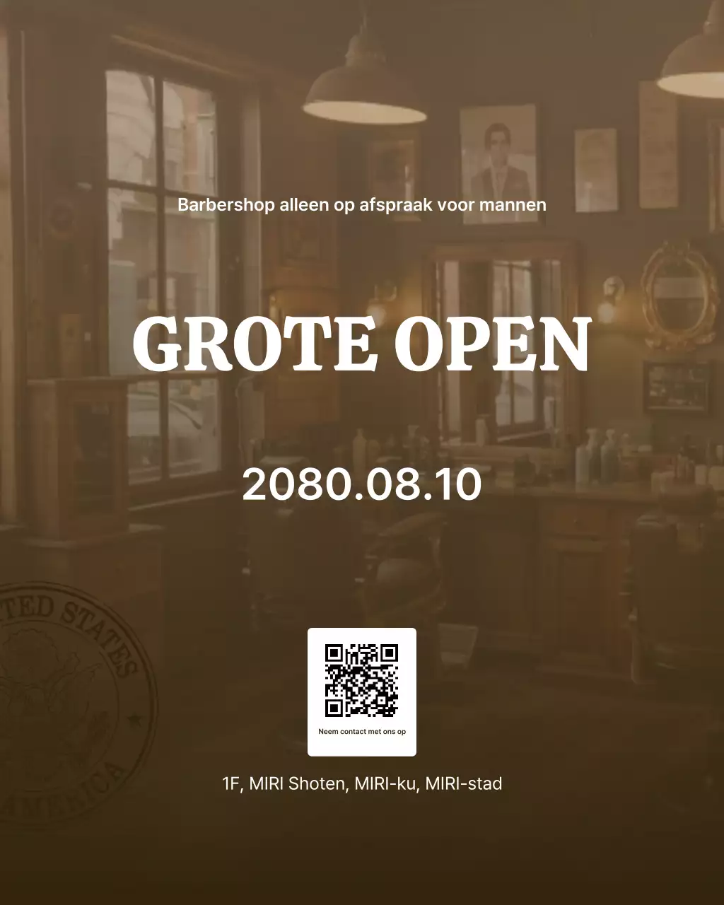 Beige moderne schoonheidssalon promotie