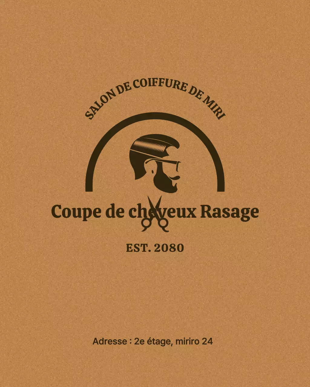 Promotion du salon de beauté moderne beige