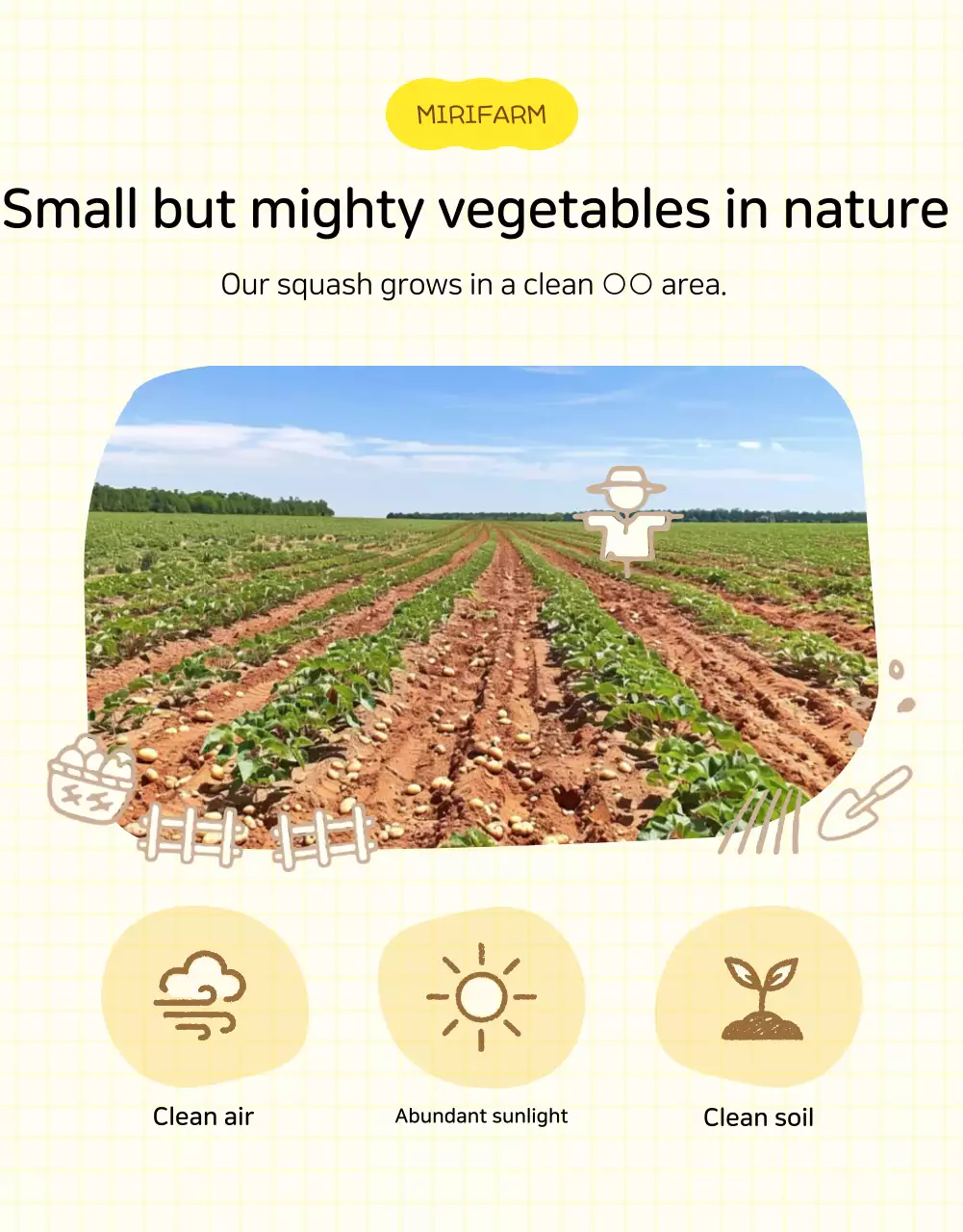 Yellow Simple Agricultural Products Detail Page
