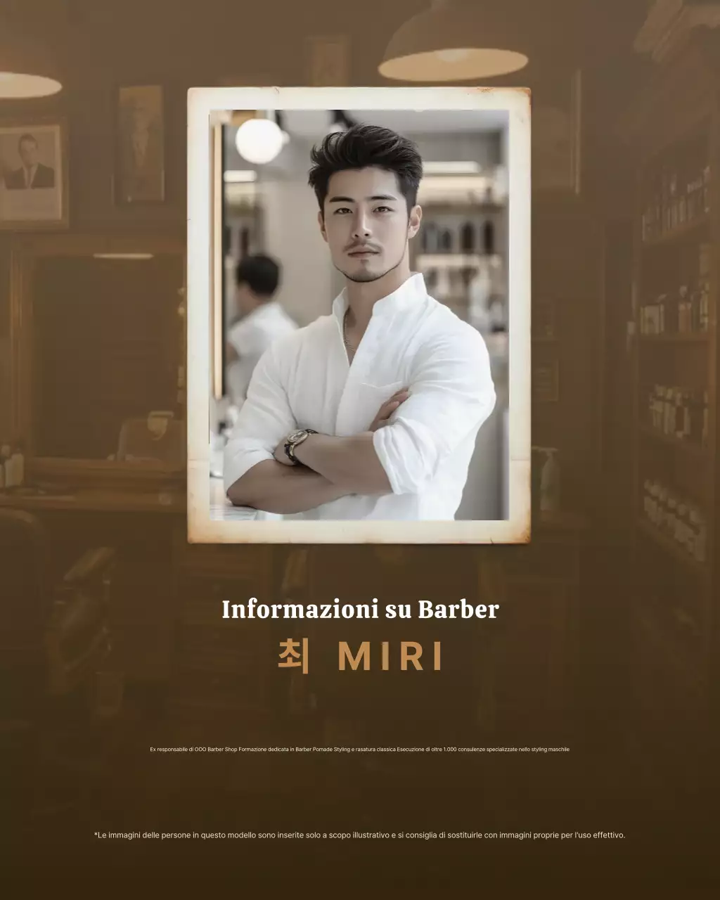 Promozione del salone di bellezza moderno Beige