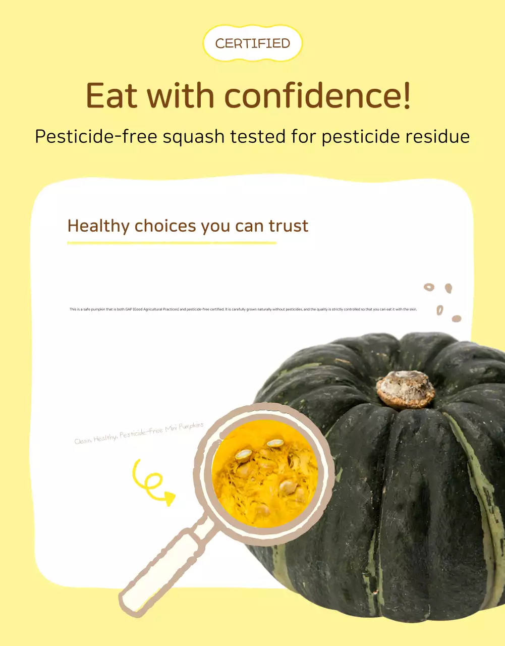 Yellow Simple Agricultural Products Detail Page