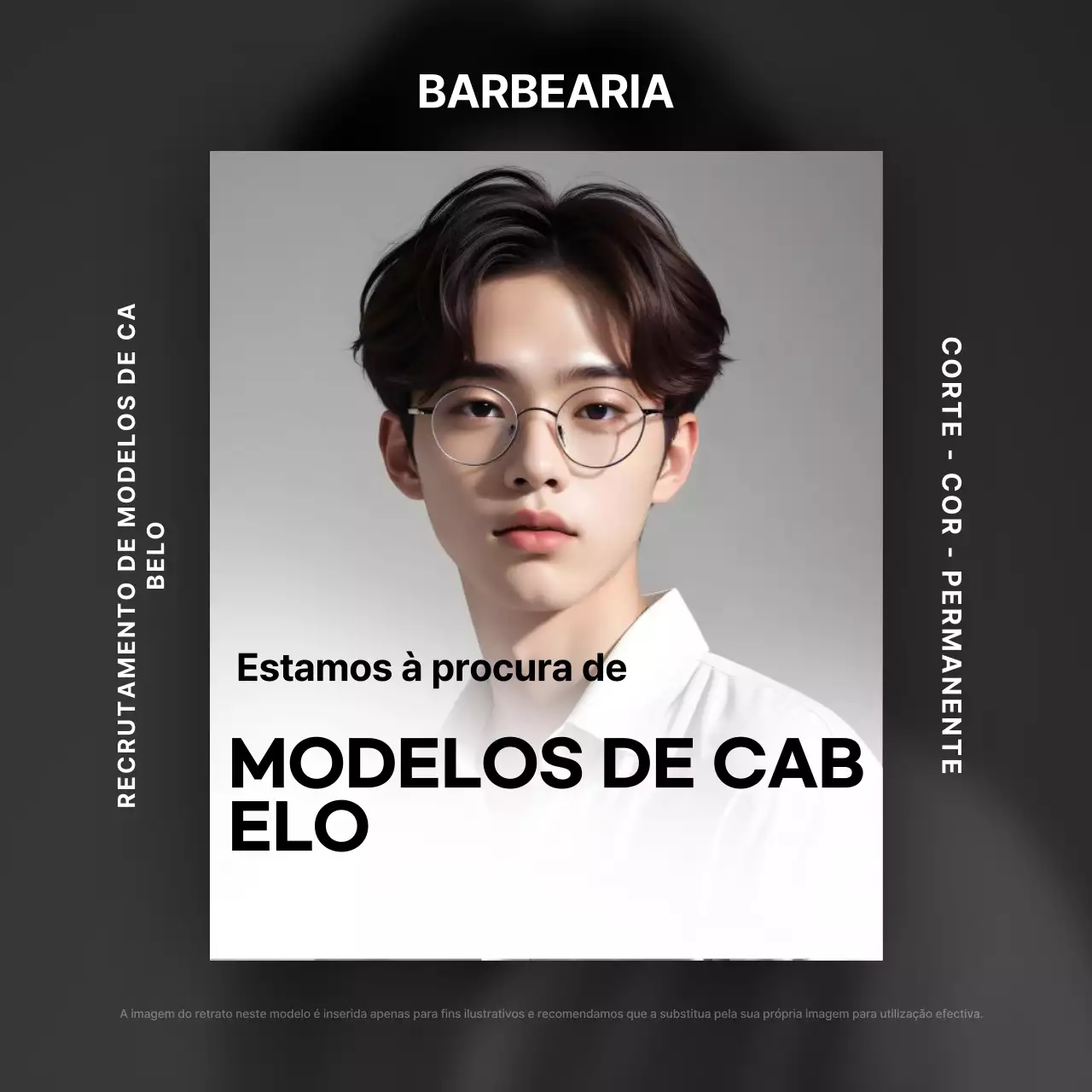 Recrutando modelos negras de cabelo moderno