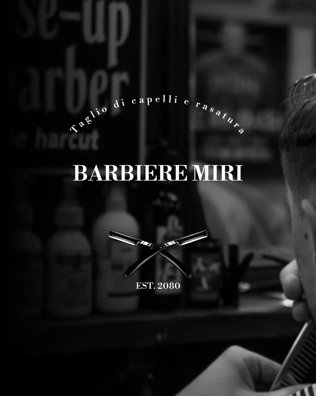 Promozione moderna sui social media in bianco e nero