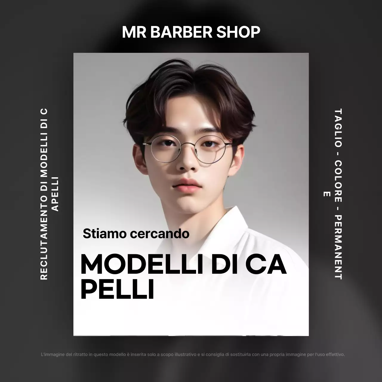 Reclutamento di modelli di capelli neri moderni