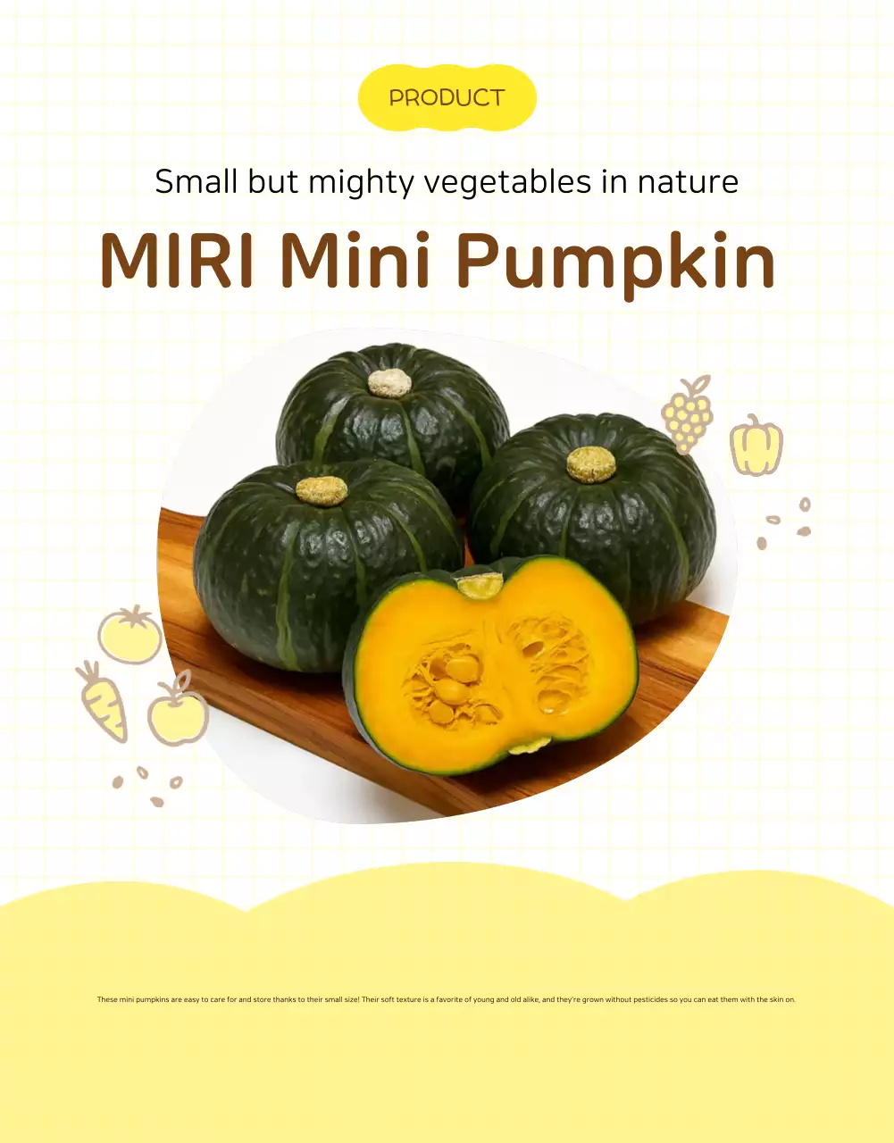 Yellow Simple Agricultural Products Detail Page