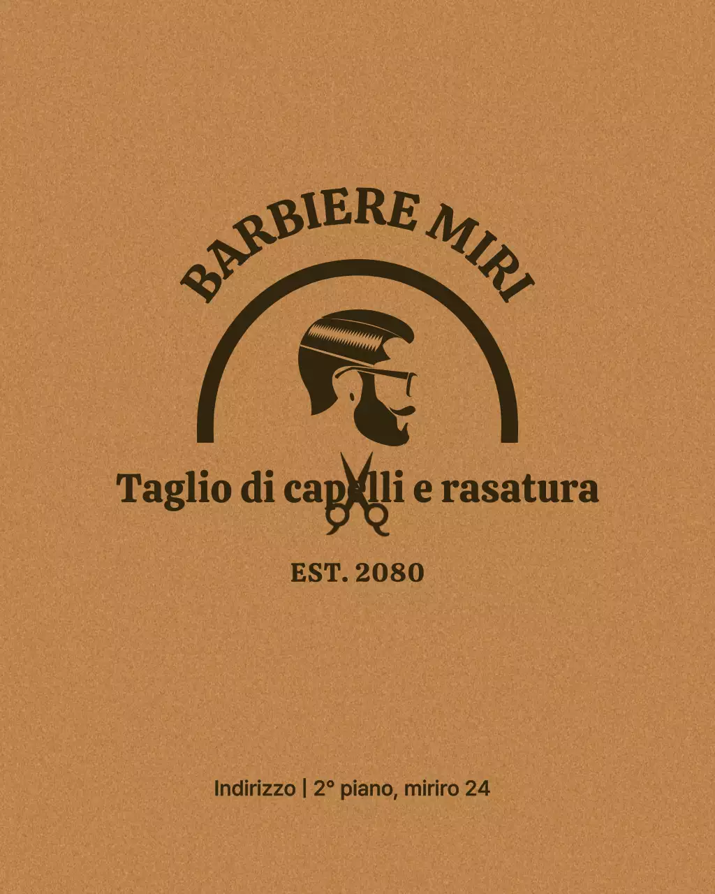 Promozione del salone di bellezza moderno Beige