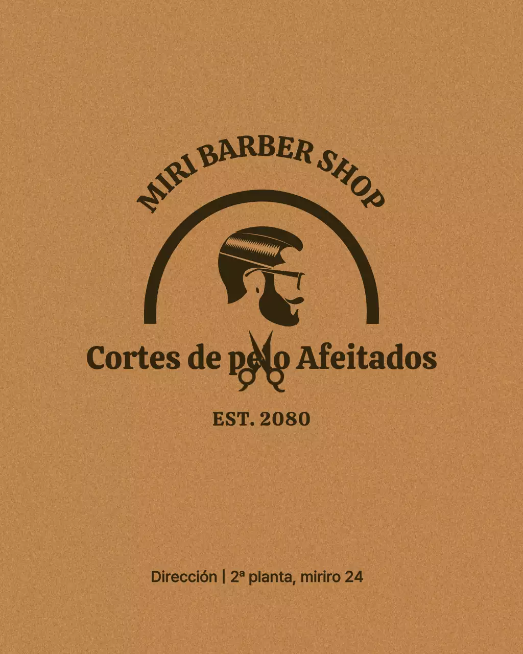 Promoción de salón de belleza moderno beige