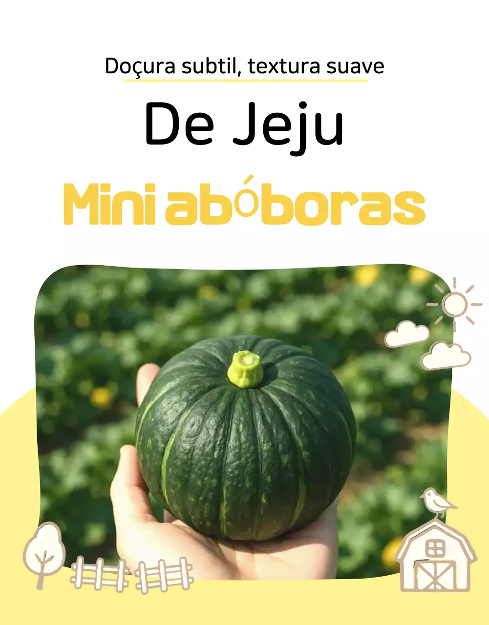 Página de detalhes de produtos agrícolas simples amarelos